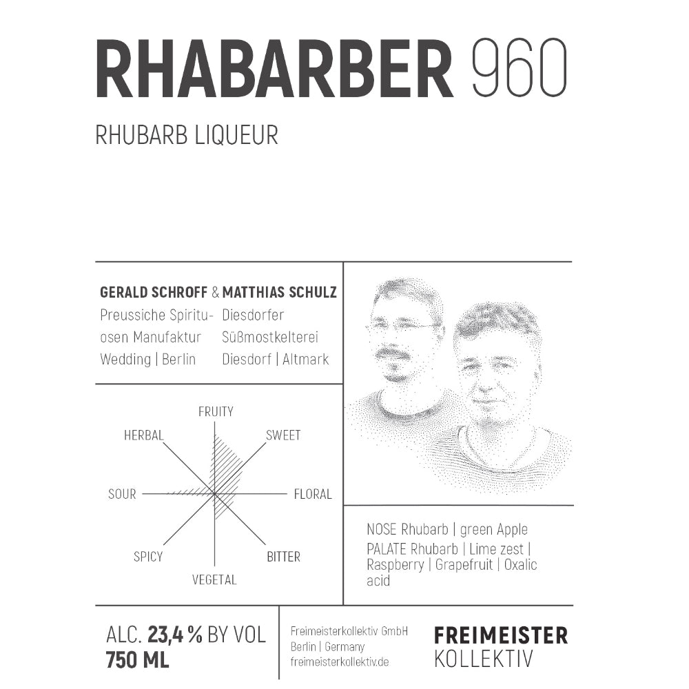 Rhabarber 960 Rhubarb Liqueur - BuyArak.Com