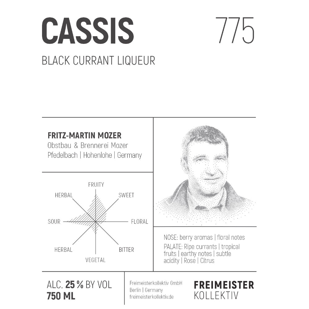 Cassis 775 Black Currant Liqueur - BuyArak.Com