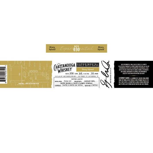 Chattanooga Whiskey Experimental Batch 30 Honey Infused Bourbon Liqueur - BuyArak.Com