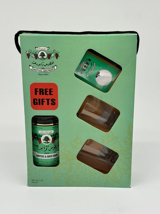 Gantous Abou Raad Gift Set 750 mL - BuyArak.Com