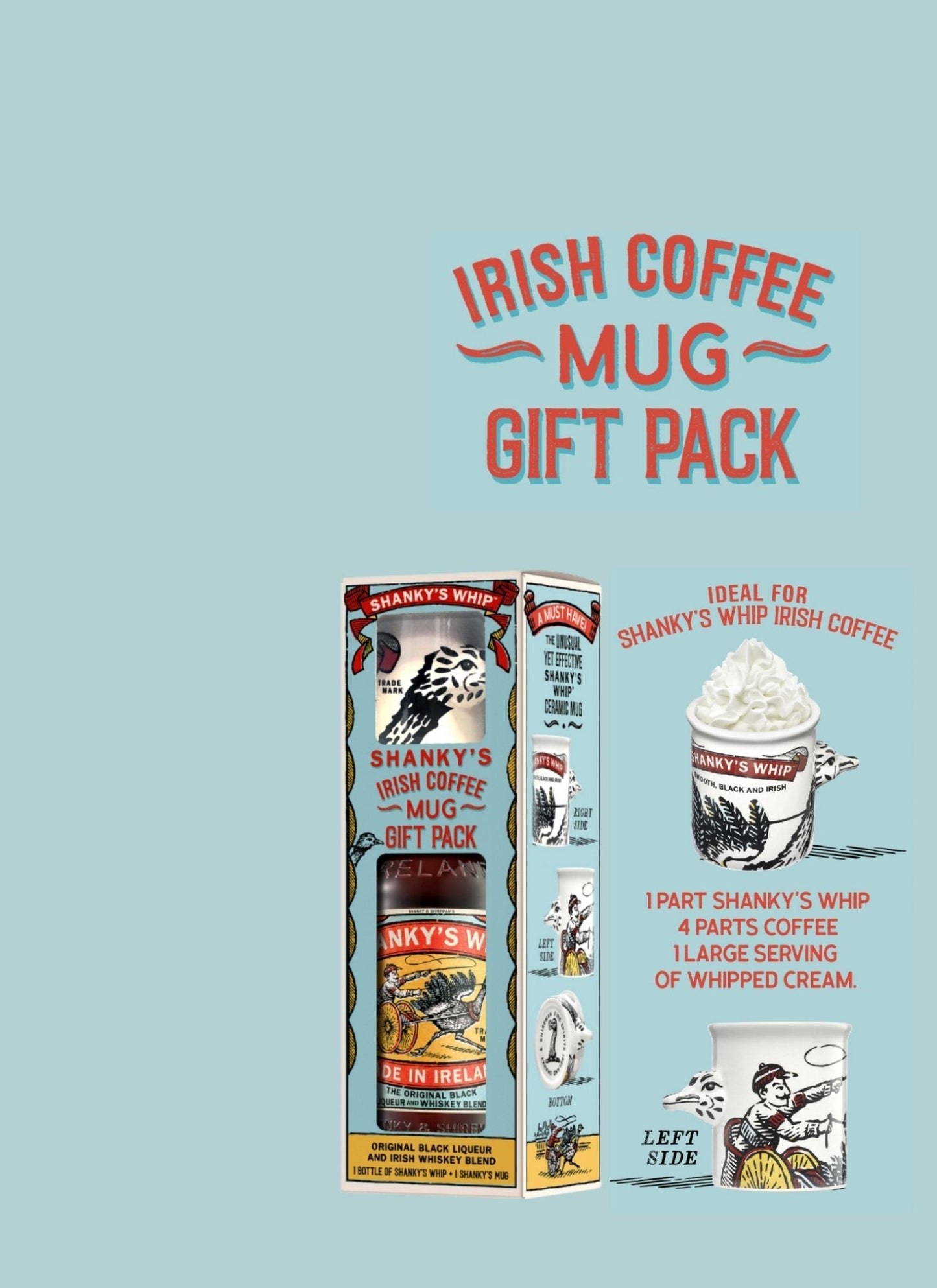 SHANKY'S WHIP IRISH MUG GIFT PACK! - BuyArak.Com